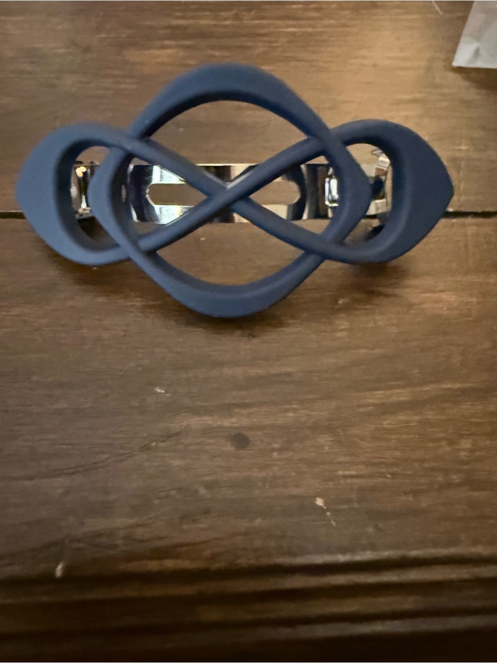 Navy Infinity Hair Clip - Women's Accessory